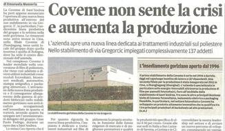 Il Messaggero Veneto - Coveme increase the production